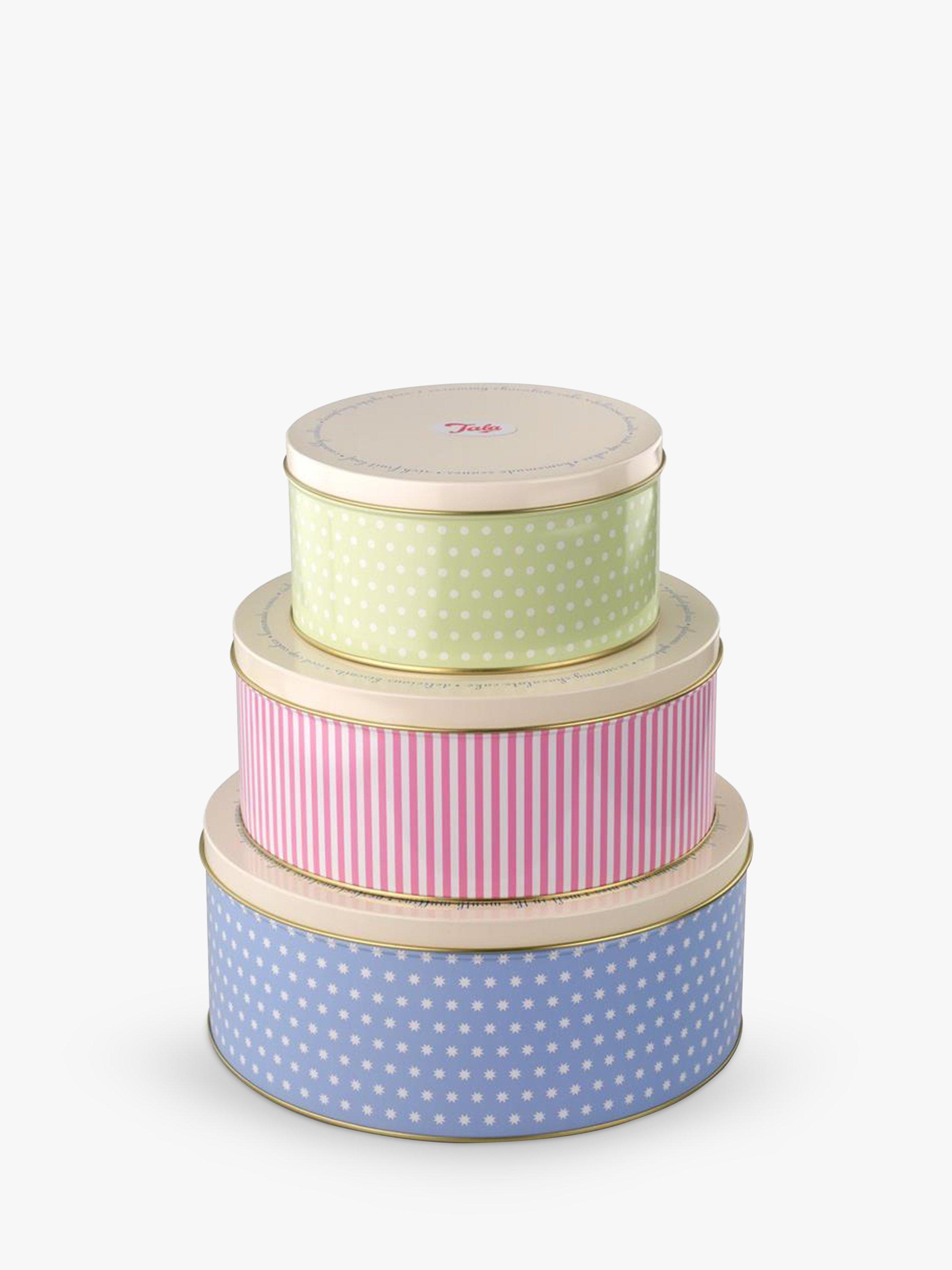 Tala Nesting Patterned Round Cake Tins, Set of 3