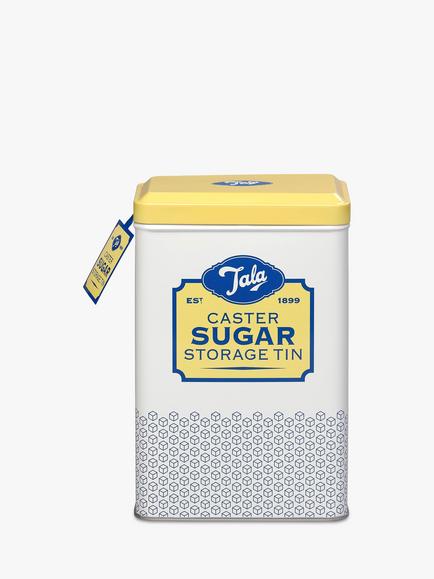 Tala Originals Caster Sugar Storage Tin, Yellow/Cream - view 2, Yellow Cream