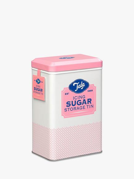 Tala Originals Icing Sugar Storage Tin, Pink/Cream - view 2, Pink Cream