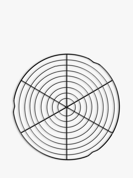 Tala Round Non-Stick Cake Cooling Tray/Rack, 30cm - view 2, Black