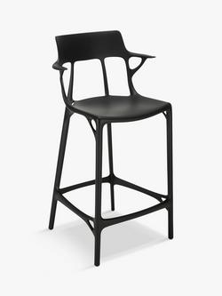 Kartell A. I. Philippe Starck Bar Chair, Black - view 2, Black