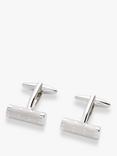 John Lewis Bar Cufflinks, Silver