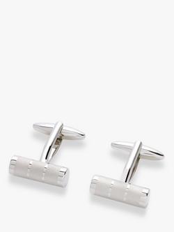 John Lewis Bar Cufflinks, Silver, Silver