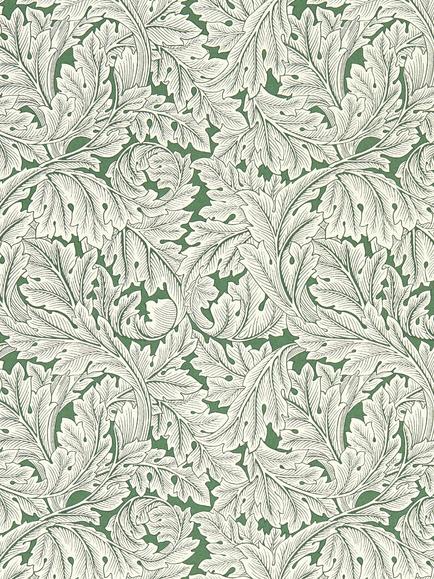 Clarke & Clarke William Morris Acanthus Wallpaper, Sage W0175/01