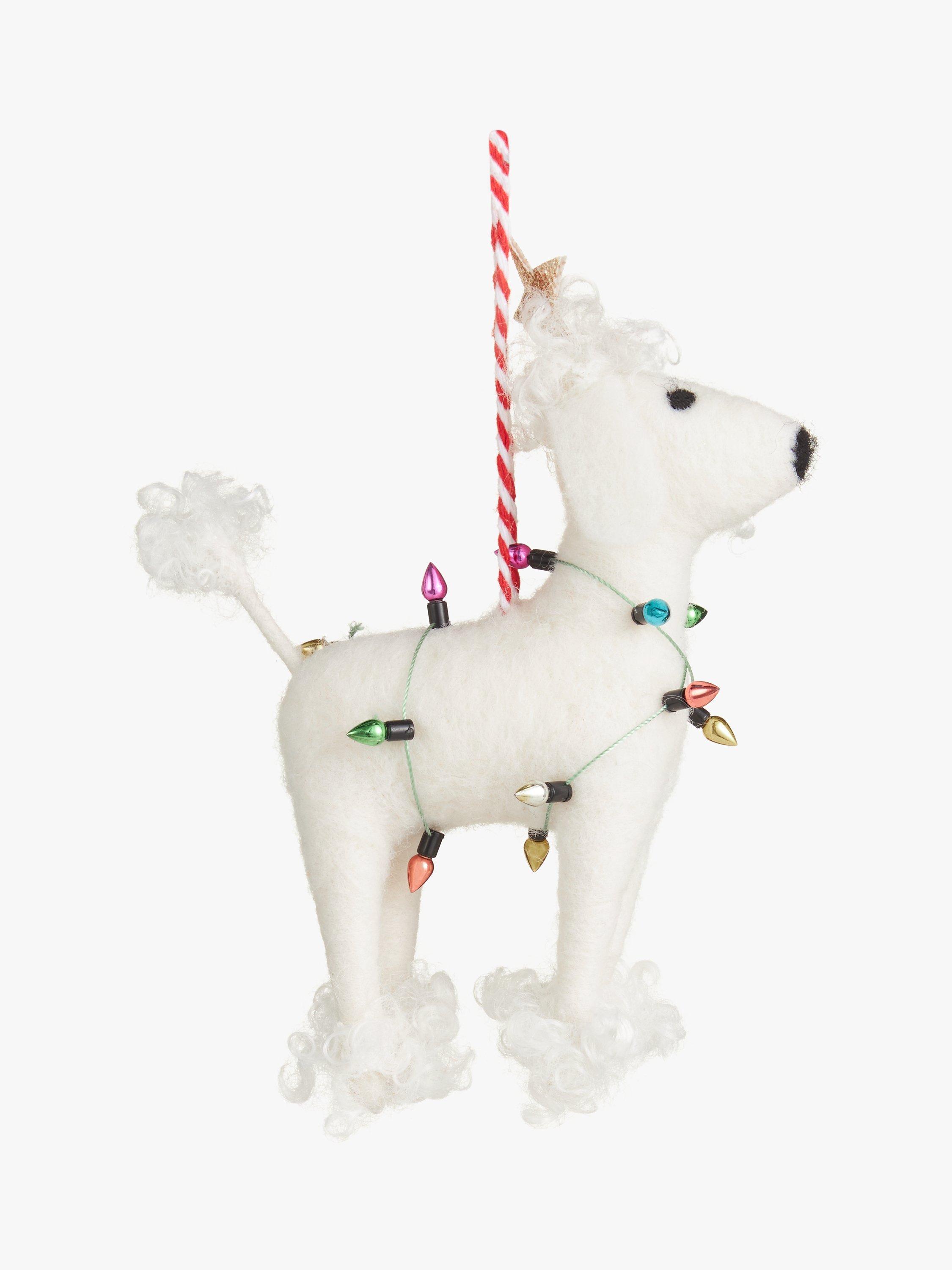 John Lewis Rainbow Time Capsule Felt Fairy Light Poodle Tree Decoration