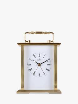 Acctim Gainsborough Roman Numeral Analogue Carriage Clock, 14cm, Gold