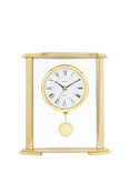 Acctim Welwyn Roman Numeral Pendulum Mantel Clock, Gold