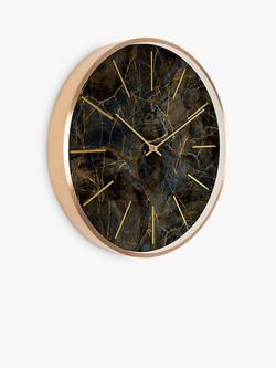 Acctim Luxe Marble-Effect Analogue Quartz Wall Clock, 40cm, Green - view 2, Green