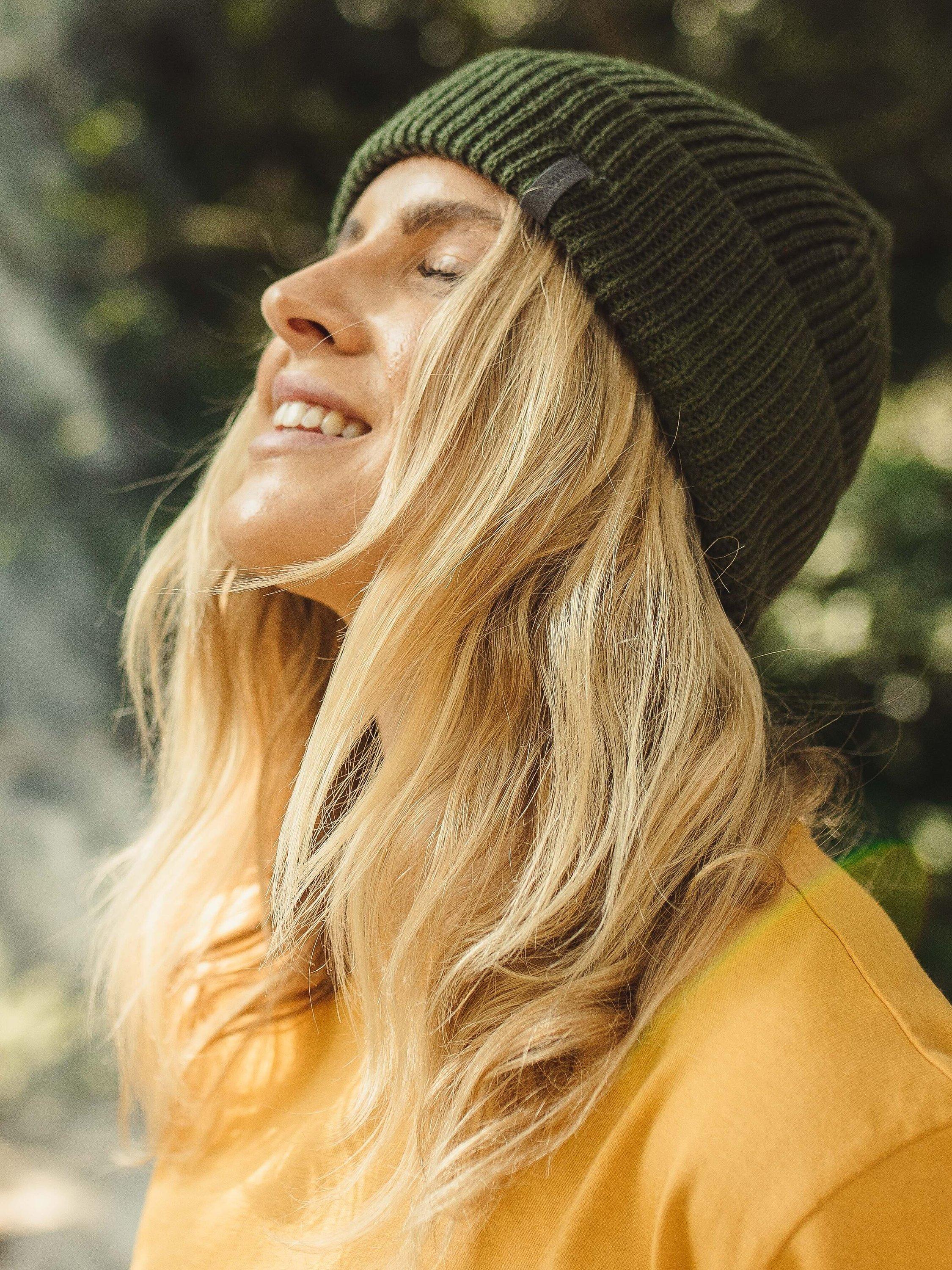 Passenger Compass Textured Beanie Hat, Fir Tree
