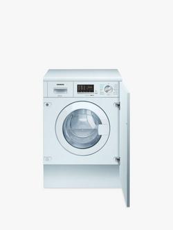 Siemens iQ500 WK14D543GB Integrated Washer Dryer, 7kg/4kg Load, 1400rpm, White, White