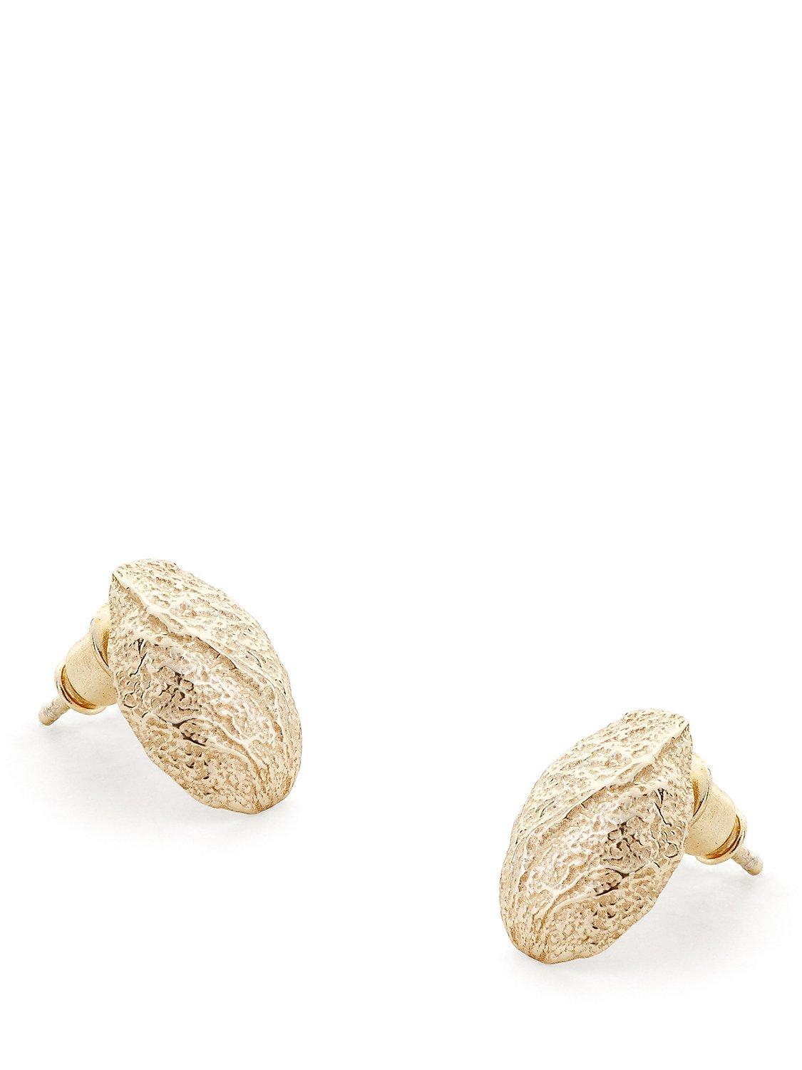 Tutti & Co Chunky Textured Stud Earrings