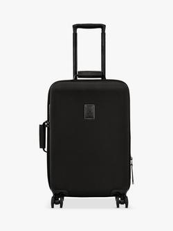 Longchamp Boxford 55cm 4-Wheel Recycled Canvas Cabin Case, Black