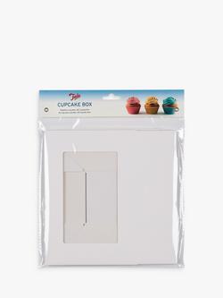 Tala Flatpack 6 Cupcake Hole Cake Box, White