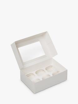 Tala Flatpack 6 Cupcake Hole Cake Box - view 2, White