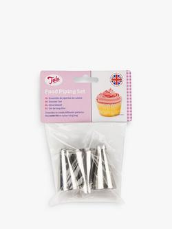 Tala Icing Bag & 3 Nozzles Piping Set - view 2, White Silver