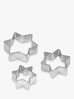 Tala Star Stainless Steel Round Cookie & Pastry Cutters, Set of 3 - view 2, Silver