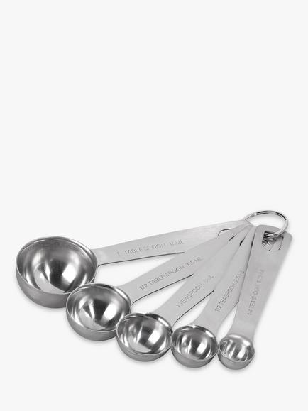 Tala Stainless Steel Measuring Spoons, Set of 5 - view 2, Silver