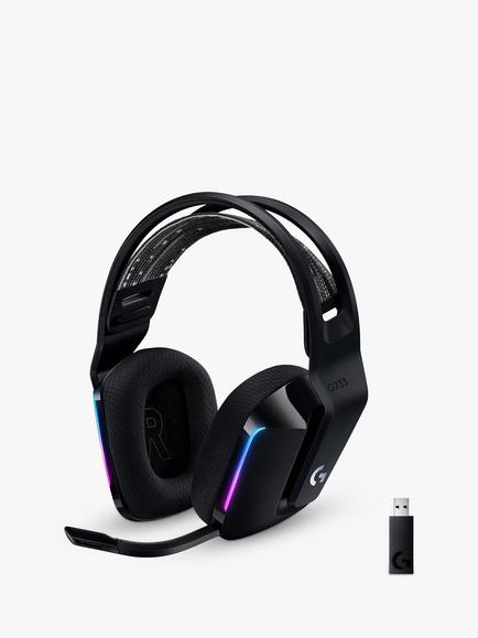 Logitech G733 Lightspeed Wireless Gaming Headset, Graphite, Graphite