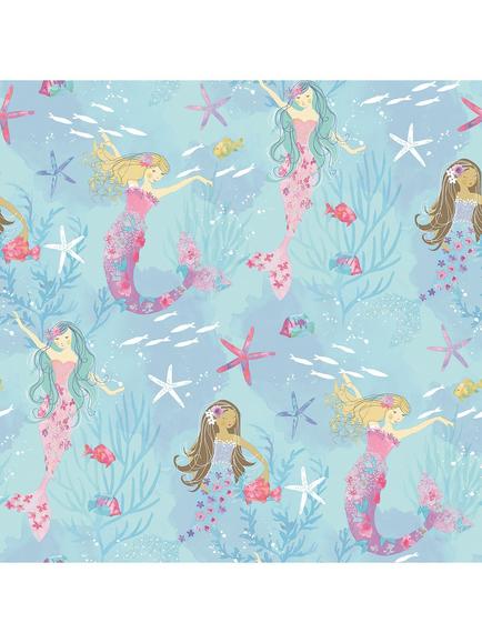 Galerie Mermaids Wallpaper, Blue G78392