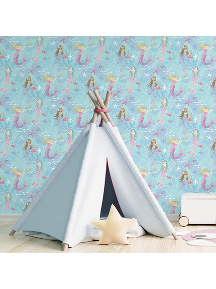 Galerie Mermaids Wallpaper - view 2, Blue G78392