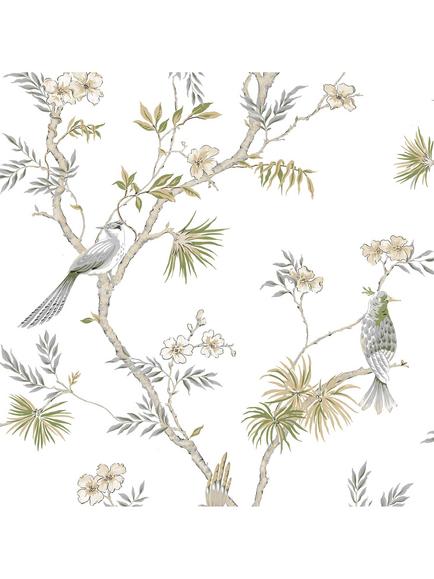 Galerie Classic Bird Trail Wallpaper, Natural G78492