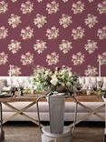 Galerie Classic Bouquet Wallpaper, Pink G78496