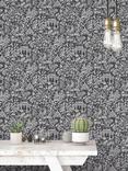 Galerie Garden Toile Wallpaper, Multi G78510
