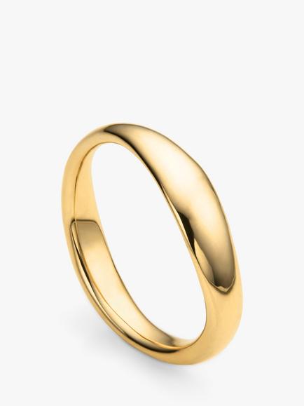 Monica Vinader Nura Reef Stacking Ring, Gold