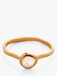 Monica Vinader Siren Small Moonstone Stacking Ring, Gold
