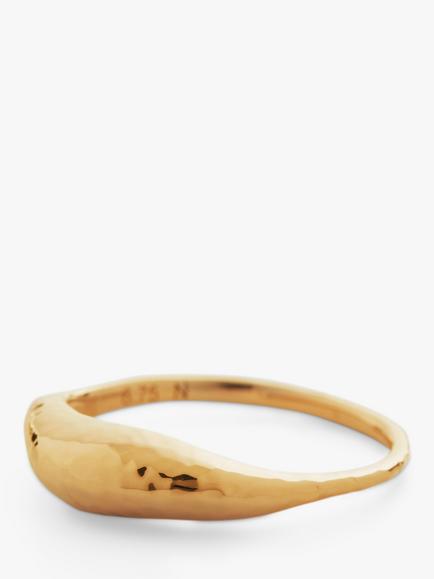 Monica Vinader Deia Ring, Gold - view 2, Gold