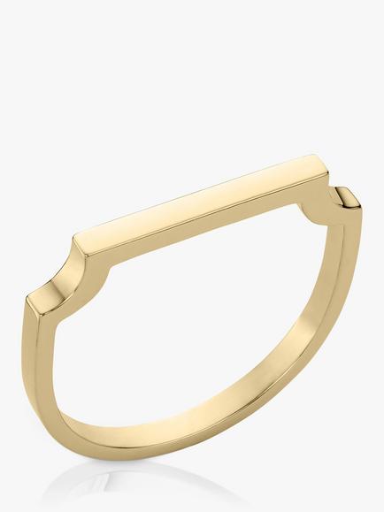 Monica Vinader Signature Thin Ring, Gold, Gold