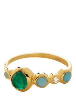 Monica Vinader Siren Tonal Ring, Gold/Multi
