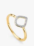 Monica Vinader Riva Mini Kite Stacking Ring, Gold