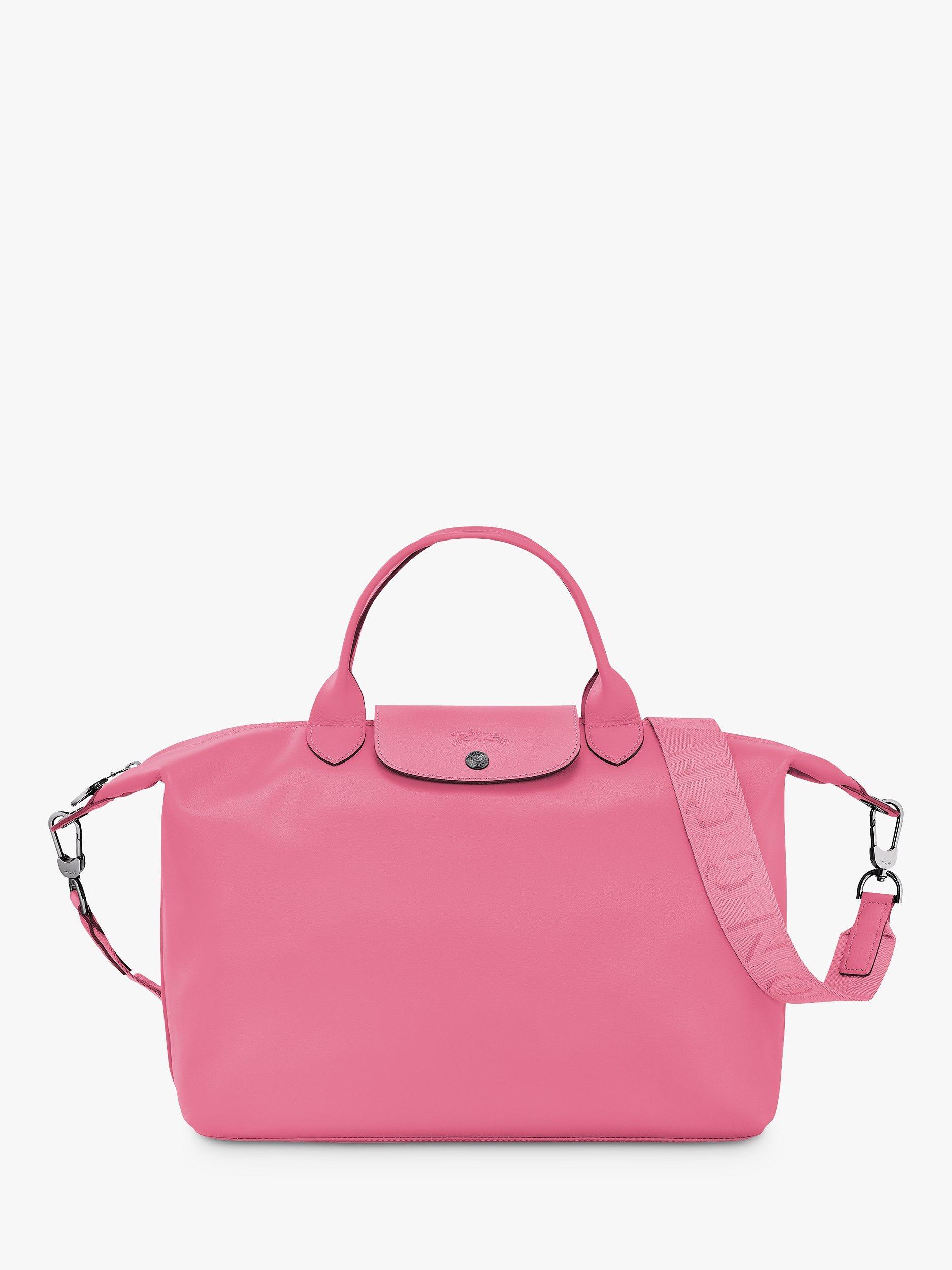 Longchamp Le Pliage Xtra Medium Leather Top Handle Bag, Pink