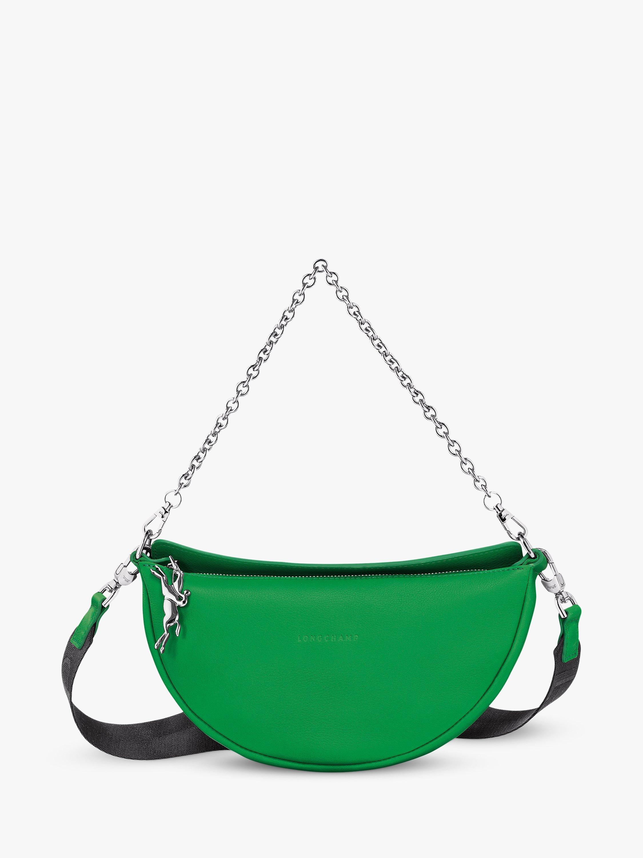 Longchamp Smile Half Moon Cross Body Bag, Lawn