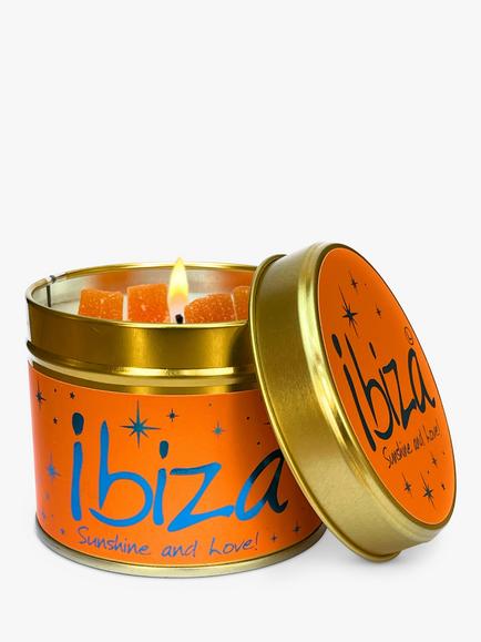 Lily-flame Ibiza Tin Scented Candle, 230g, Orange Mid