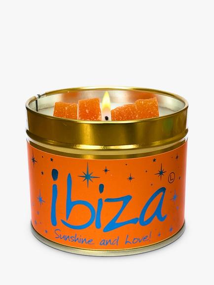 Lily-flame Ibiza Tin Scented Candle, 230g - view 2, Orange Mid