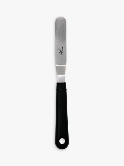 Tala Small Stainless Steel Angled Palette Knife Spatula, Silver/Black