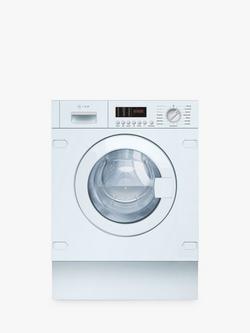 Neff N50 V6540X3GB Integrated Washer Dryer, 7kg/4kg Load, 1400rpm Spin, White, White