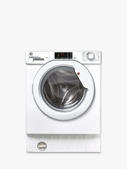 Hoover H-Wash 300 LITE HBWS 48D1W4-80 Integrated Washing Machine, 8kg Load, 1400rpm Spin, White, White