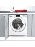Hoover H-Wash 300 LITE HBWS 48D1W4-80 Integrated Washing Machine, 8kg Load, 1400rpm Spin, White