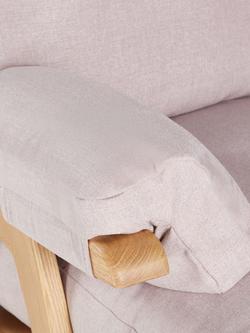 Gaia Baby Hera Rocking Chair, Barley - view 2, Blush Pink