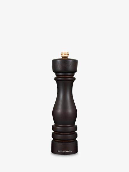 Cole & Mason London Precision+ Beech Wood Salt Mill, H22cm, Chocolate, Chocolate