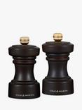 Cole & Mason Beech Wood Salt & Pepper Mill Gift Set, Chocolate