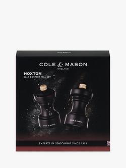 Cole & Mason Beech Wood Salt & Pepper Mill Gift Set, Chocolate - view 2, Chocolate