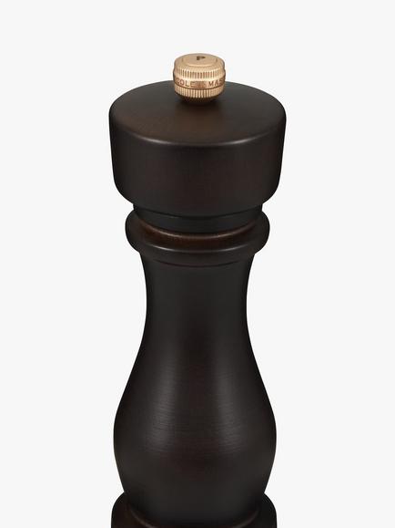 Cole & Mason London Precision+ Beech Wood Pepper Mill, H22cm, Chocolate - view 2, Chocolate