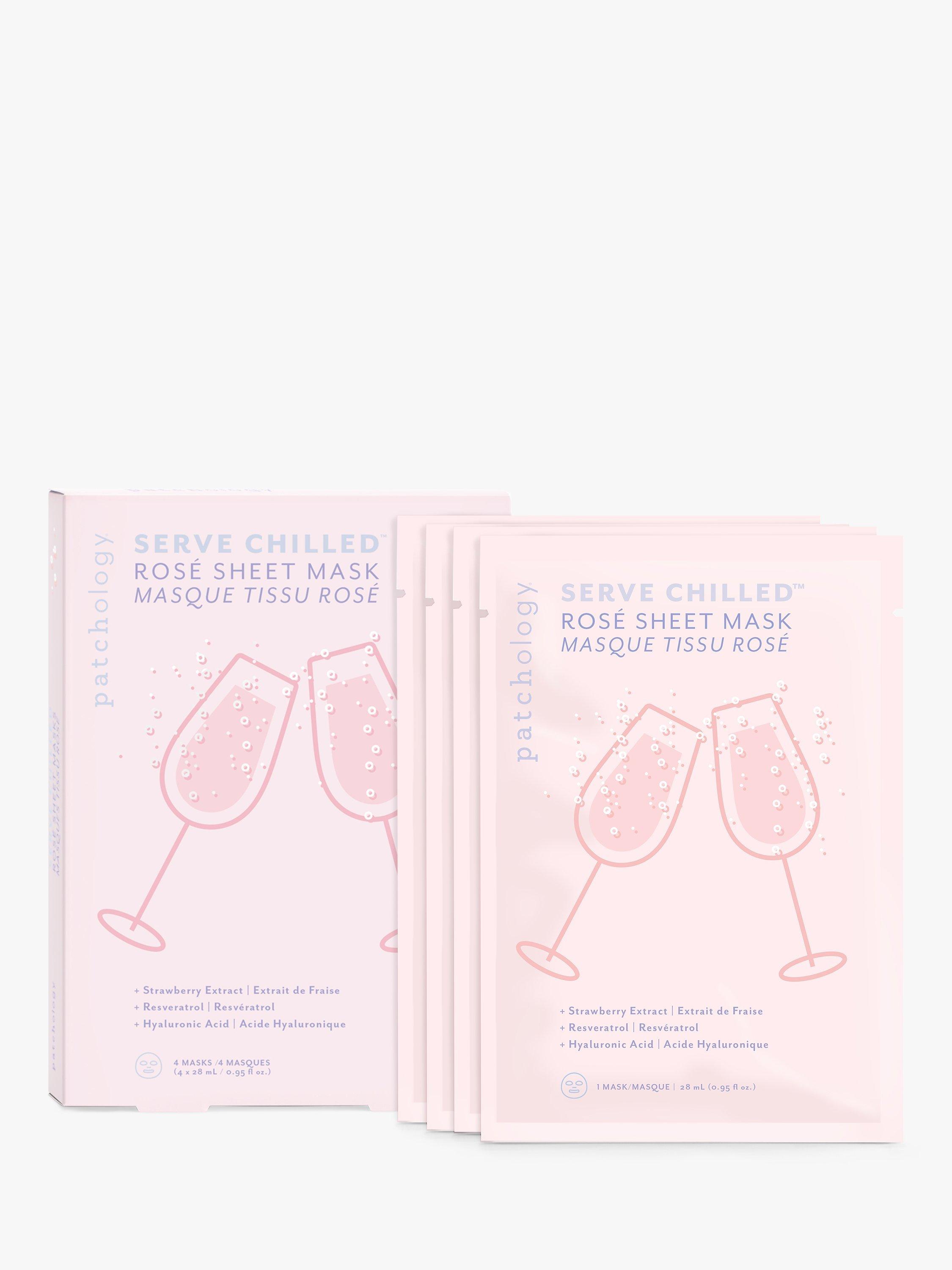 Patchology Serve Chilled™ Rosé Sheet Masque, x 4
