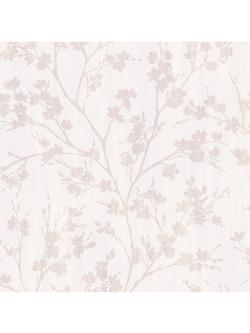 Galerie Wispy Branches Wallpaper, White G78533