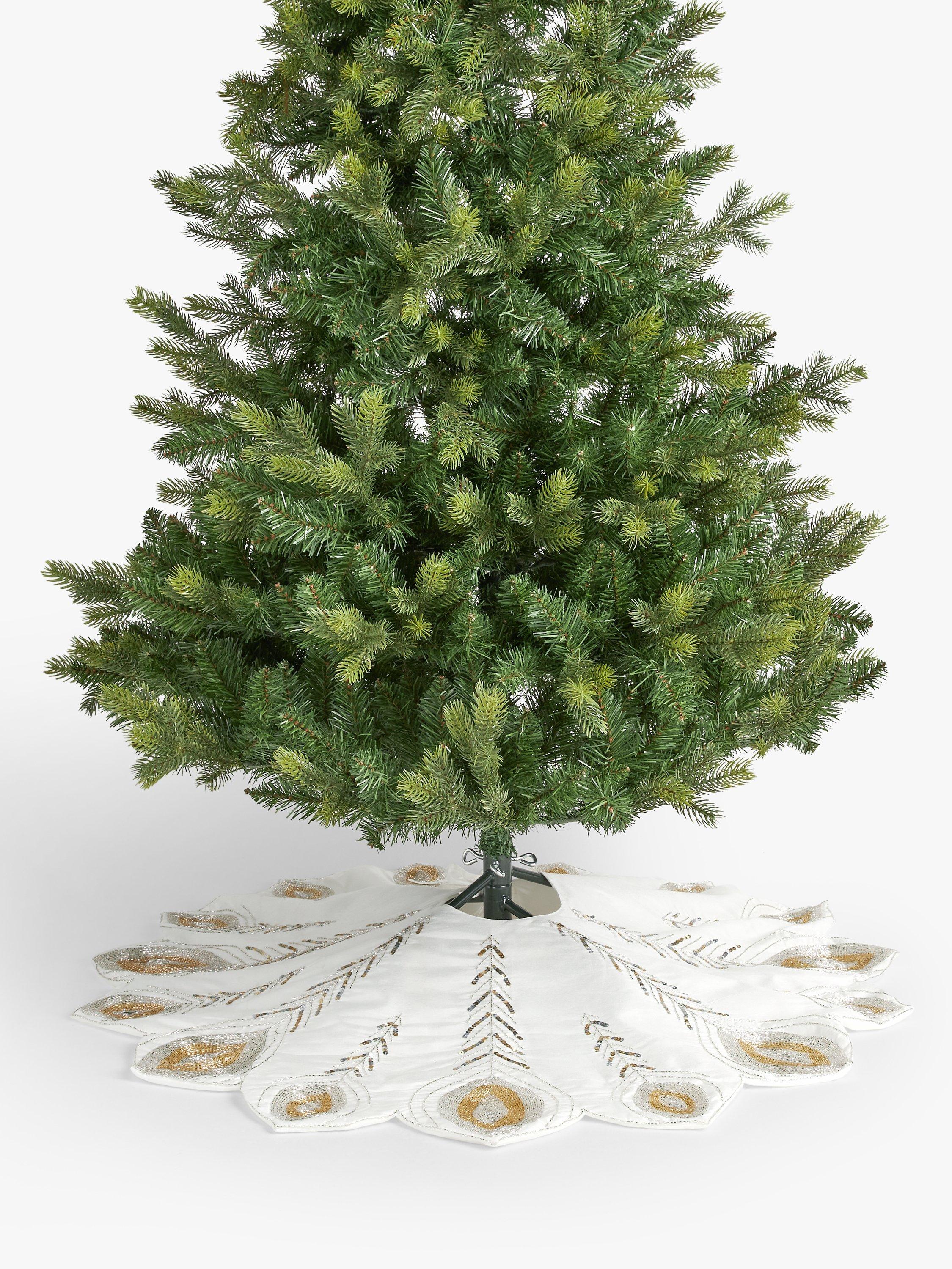 John Lewis Winter Fairytale Peacock Feather Tree Skirt