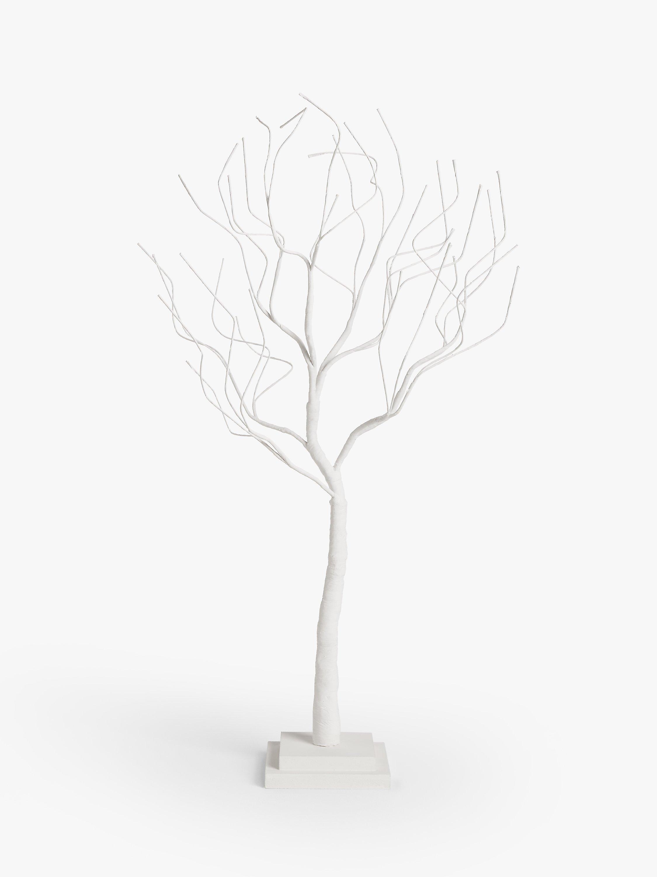 John Lewis Unlit Small Twig Tree, White, H67cm